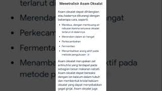 Menetralisir Asam OKSALAT [upl. by Keely]