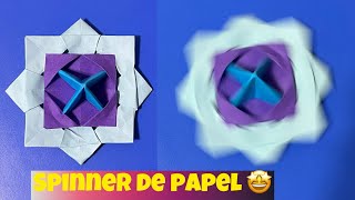 Spinner de Papel paso a paso  origami [upl. by Ahseat]