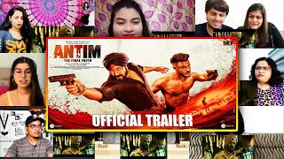 ANTIM The Final Truth  Official Trailer  Salman Khan Aayush Sharma  Mix Mashup Reaction [upl. by Jaquelin287]