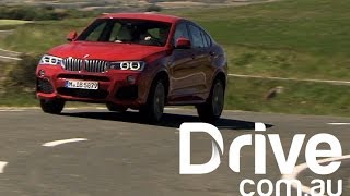 BMW X4 2014 Review  Drivecomau [upl. by Nonah]