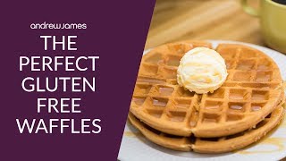 How to Maker Gluten Free Waffle Batter By Andrew James Ft The Volcano Waffle maker [upl. by Moir]