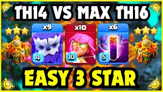 How to 3 Star TH14 vs TH16 Every Time  Best TH14 Attack Strategy in Clash of Clans [upl. by Woermer]