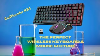 RedThunder K84 The Perfect Wireless Keyboard amp Mouse for EVERYONE Perfect Mini Design [upl. by Namya]