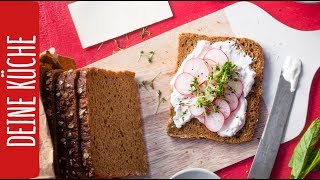 Vollkornbrot mit Radieschenquark  REWE Deine Küche [upl. by Ythomit696]