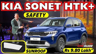 2024 Kia Sonet HTK with Sunroof  Sunroof in Rs 10 Lakh SUV  Value for Money  Tata Nexon Rival🔥 [upl. by Schreib328]