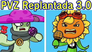 Friday Night Funkin Vs Plants vs Zombies Replanted 30 Semana Completa 34 PVZ Heroes [upl. by Kalb]