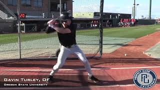 Gavin Turley Prospect Video OF Oregon State University [upl. by Araas]