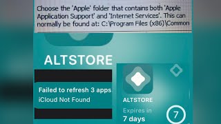 Errores más Comunes de ALTSTORE icloud not found Solución Altserver [upl. by Hilleary182]