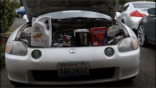 Honda Del Sol 15L TuneUp amp Oil Change How To [upl. by Yerot759]