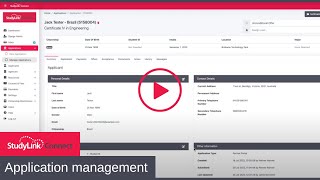 StudyLink Connect  Capture  Application management [upl. by Ycrad]