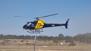 McDermott Aviation HT335 and Professional Helicopter Services FB305 returning from Axedale grassfire [upl. by Nivrae]