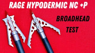 RAGE HYPODERMIC NC P 125 gr Broadhead Test [upl. by Atirehgram408]