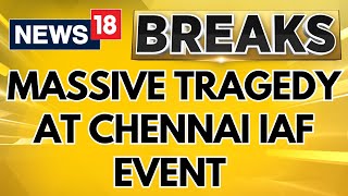 Atleast 5 Dead And Several Hospitalised As Chaos Erupts At IAF Chennai Air Show  English News [upl. by Maltz647]