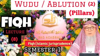 Fiqh  Lecture 8 Wudu  Ablution 2 Pillars Semester 1 Zad Academy assim assim al hakeem [upl. by Wheaton]