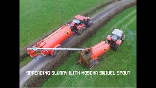 Slurry Spreading with a Moscha Swivel Spout [upl. by Eahc]