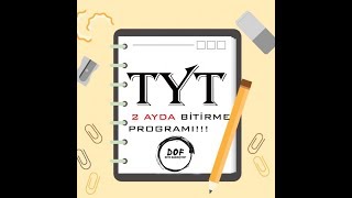 2 AYDA TYT KONULARINI BİTİRME PROGRAMI [upl. by Yedarb]