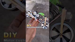 Diy kreatif motor moge custom kaleng bekas bertenaga diy creative toys mainan motor dinamo [upl. by Ronna209]