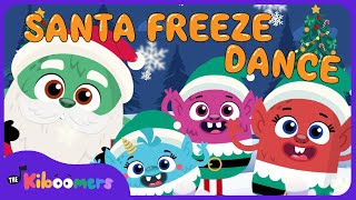 Christmas Brain Break Santa Freeze Dance Song for Preschoolers  Fun Guaranteed [upl. by Siclari]