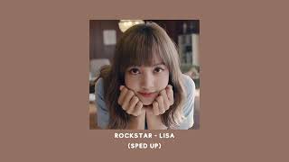 1 HOUR Lisa  Rockstar sped up [upl. by Idmann]