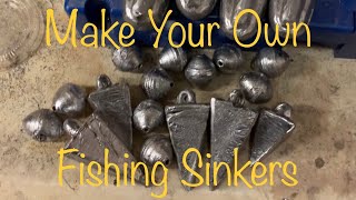 DIY Fishing Sinkers  Molding Lead Sinkers [upl. by Nerak]