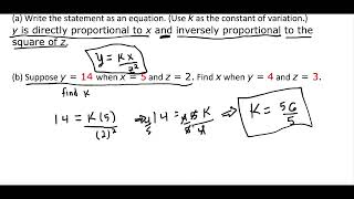 Directly and Inversely Proportional Problem [upl. by Delmore]