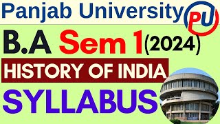 BA Sem 1 History Syllabus  History Syllabus BA 1st Semester  BA Online Classes  BA Course [upl. by Noevad]