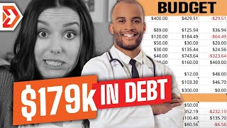 Doctor and Teacher with 179k in Debt  Millennial Real Life Budget Review Episode 6 [upl. by Nilo434]