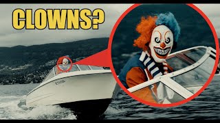 CRAZY CLOWNS CHASE US ON SPEEDBOATS High speed Chase [upl. by Maidie]