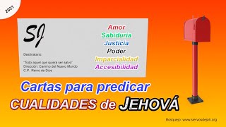 💌 Cartas JW para predicar sobre Cualidades de JEHOVÁ 💌 [upl. by Rayshell612]