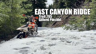 East Canyon Ridge Gifford Pinchot Trail 265 ktm300exc [upl. by Karilla]