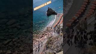 🇮🇹 Amazing Fegina Beach in Monterosso al Mare Cinque Terre Italy [upl. by Aihtenyc514]