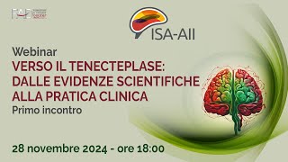 Webinar  Verso il Tenecteplase dalle Evidenze Scientifiche alla Pratica Clinica [upl. by Anavi]