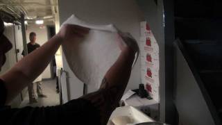 How To Stretch A Pizza Dough pizza pizzadough howtostretchapizzadough [upl. by Elockcin]