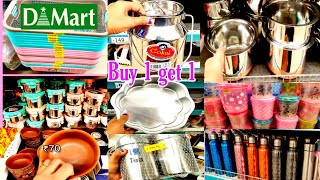 Dmart latest offers l Dmart stainless steel products container organizer l Dmart Shopping vlog l [upl. by Eelrak782]