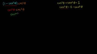 Ejemplos usando las identidades pitagóricas para simplificar expresiones trigonométricas [upl. by Farlie]