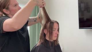 Quiet AtHome Haircut  Professional Stylist ASMR  Soft Snipping Sounds [upl. by Xanthe88]