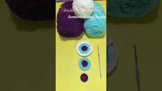 How to Crochet a Sunburst Granny Square in Minutes 🧶✨ [upl. by Aehtna]