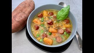 Thermomix® TM 5  KabanossiSüßkartoffelEintopf 🍲 aus dem Thermomix®  Thermilicious [upl. by Nohsad]