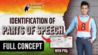 Identification of Part of Speech  Basic Concepts  PYQs for CDS 2024 English [upl. by Hafeenah]