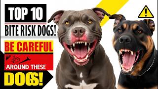 Top 10 Dogs You Should Be Careful Around – Bite Risk [upl. by Nitnelav158]