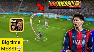 Big Time 108 Blitz curler LMESSI The best MSN card in eFootball 2025 Mobile 😈 review [upl. by Tandie]