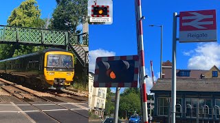 Reigate Level Crossing Surrey [upl. by Nylcoj]