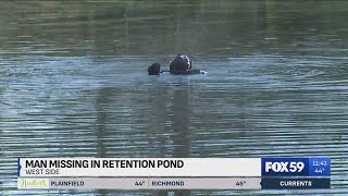 IMPD searching for missing man on west side of Indianapolis Divers deployed at nearby pond [upl. by Alatea]