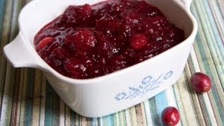 Homemade Cranberry Sauce Recipe  Quick amp Easy [upl. by Eilzel21]