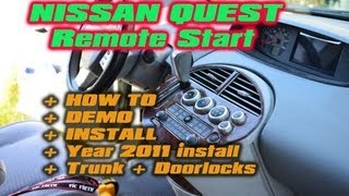 Nissan Quest Remote Start with Idatalink  Keyless Entry and Trunk Release by AutotoysCom [upl. by Yle151]