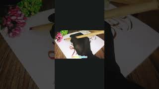 calligraphy tutorial easy and beautiful calligraphypaintingart viralshort trending [upl. by Erodeht387]