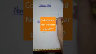 collinear and non collinear points ytshorts viralshorts easymath [upl. by Marcus]