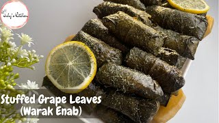 Stuffed Grape Leaves  Warak Enab  Dolma  Juhys Kitchen [upl. by Emmye]