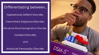 DSM5  ODD vs Intermittent Explosive Disorder vs DMDD vs Conduct vs Antisocial Personality Disorder [upl. by Tracy80]