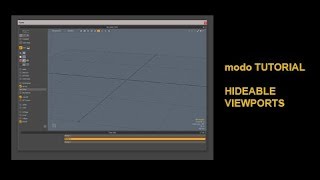 modo Tutorial  Hideable Viewports with quotviewporthidequot [upl. by Cornie]